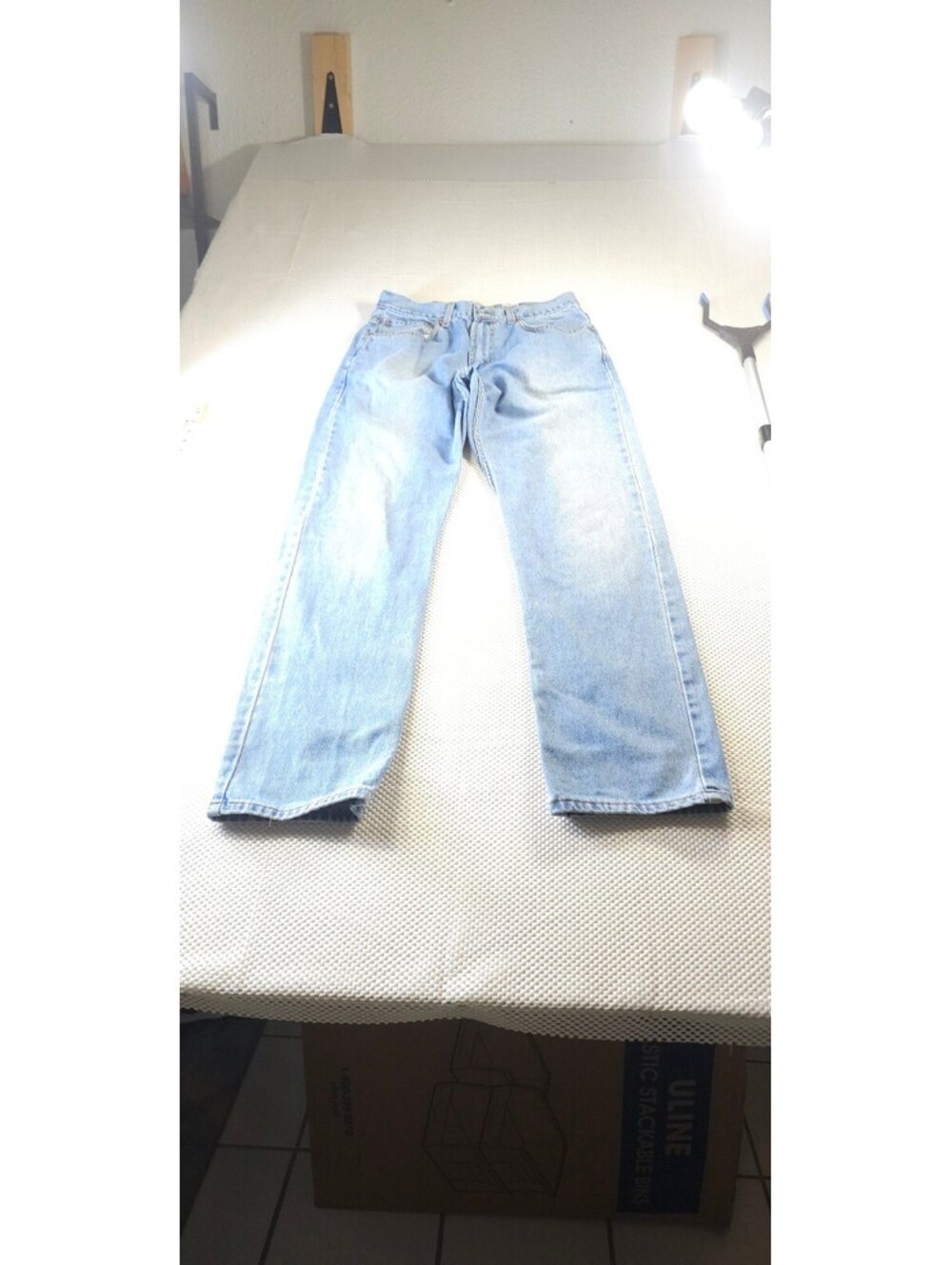 Levi's 505 Regular Fit Light Blue Denim Jeans 33x34